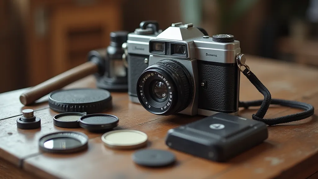 Collection of Brownie camera accessories