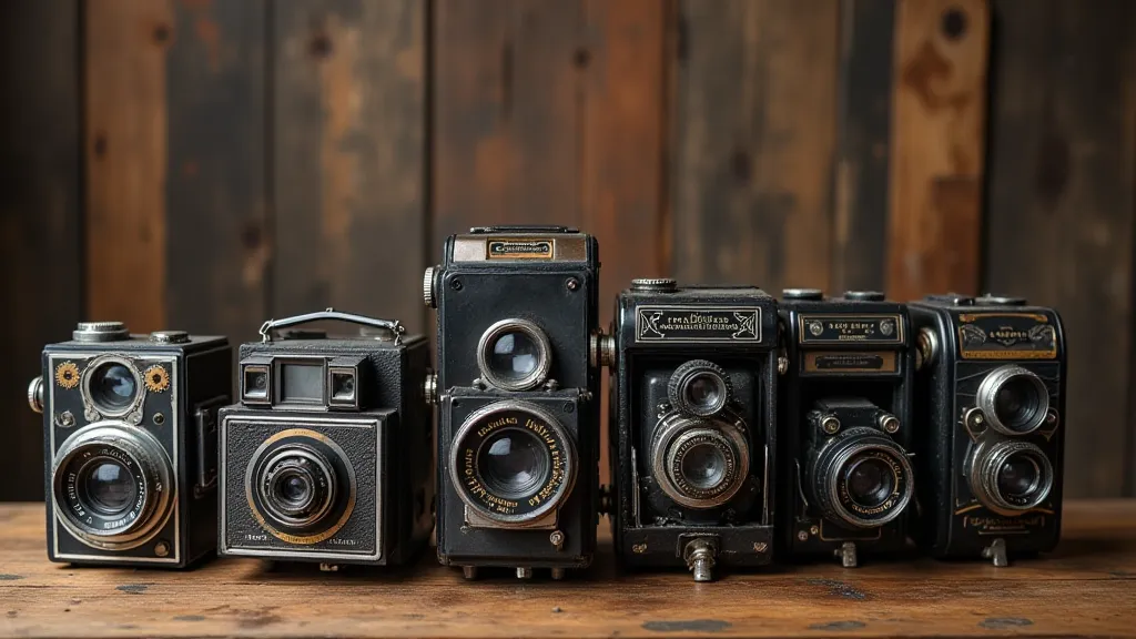 Collection of Vintage Brownie Cameras