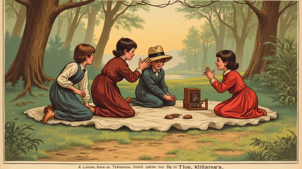 Vintage Kodak Brownie camera ad featuring a family