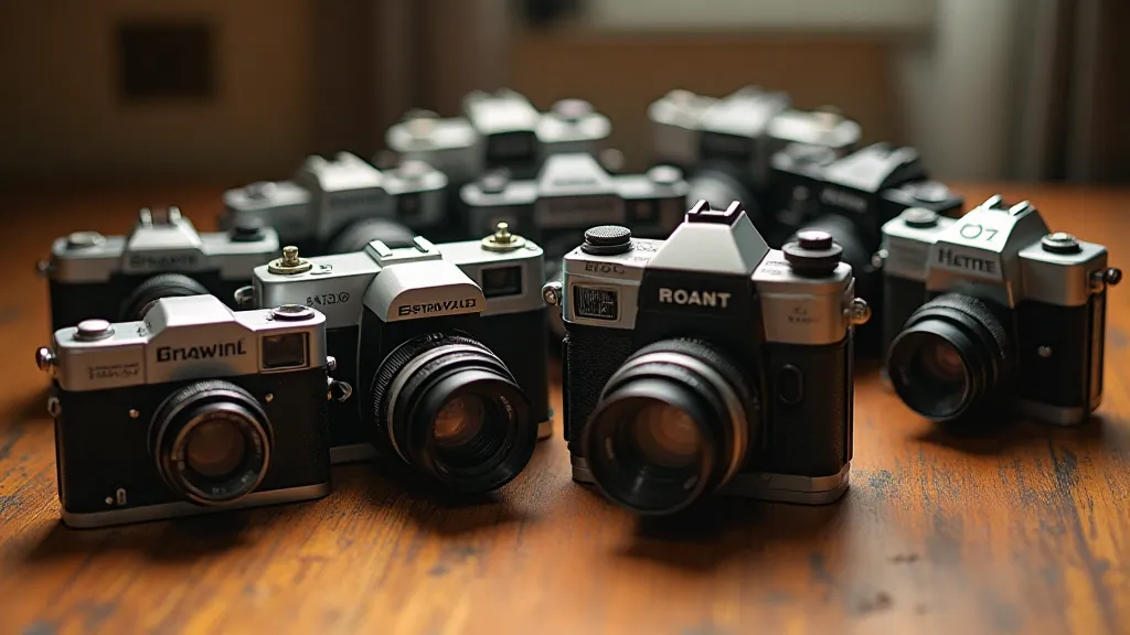 Collection of various Brownie cameras
